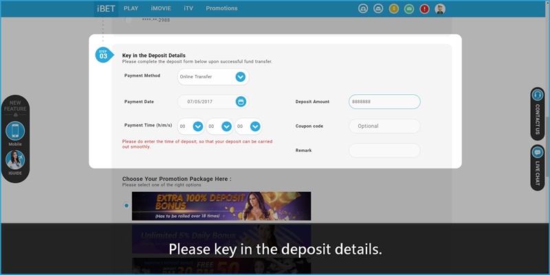 i8 (iBET) Guides You To Earning 20% Weekend Deposit Bonus iBET Guides You To Earning 20% Weekend Deposit Bonus
