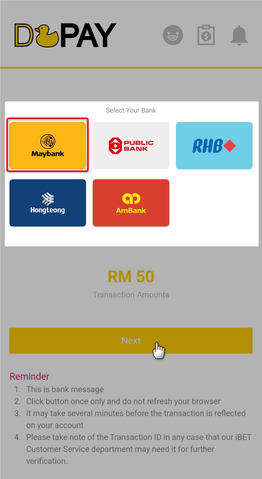 DPAY Payment -4
