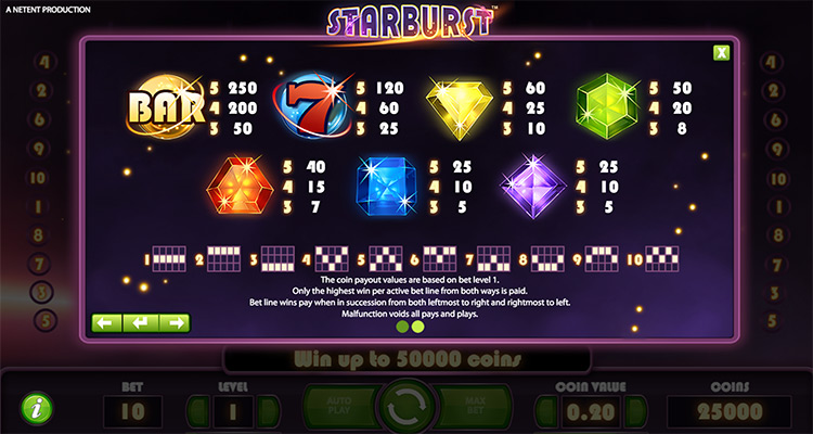 10 Slot Machines Terminology That You Should Know - paytable