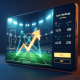 Premium online sports betting interface showing Asian Handicap odds for a football match, with abstract graphical elements representing the handicap concept, designed for Malaysian players.