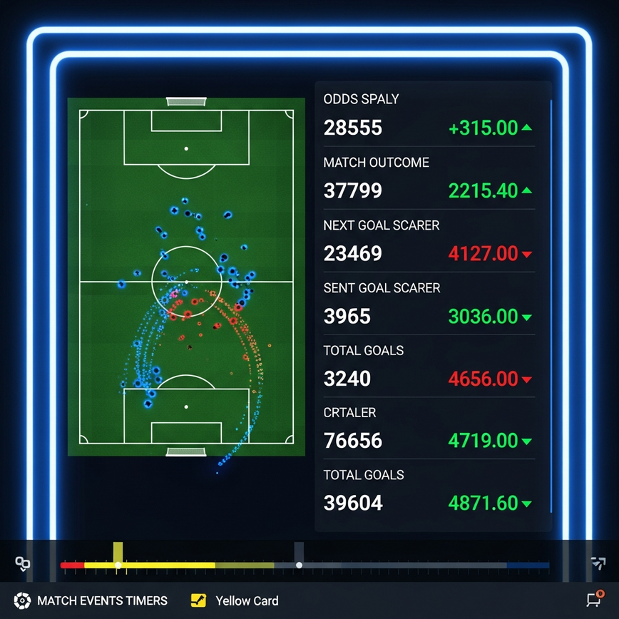 Visualizes the dynamic nature of live betting opportunities in La Liga, highlighting real-time updates and strategic decision-making.