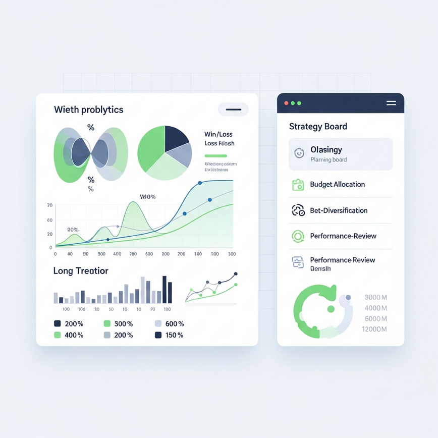 Visualizes the mathematical realities of betting, psychological factors, and the importance of long-term prevention strategies through data analysis and disciplined planning.