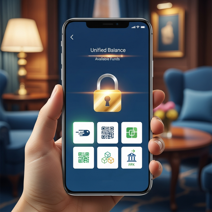 Illustrates the security and streamlined nature of unified accounts, particularly regarding deposits and a single balance across all game types.