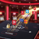 A digital illustration of a successful online casino withdrawal on a modern interface, with abstract data streams flowing towards generic Malaysian bank and e-wallet icons, symbolizing rapid fund transfer within 47 minutes.