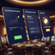 A high-tech online casino dashboard illustrating fast withdrawal speeds, transparent bonus offers, and 24/7 customer support, set against a luxurious blurred casino background, representing a premium Malaysian online casino experience.