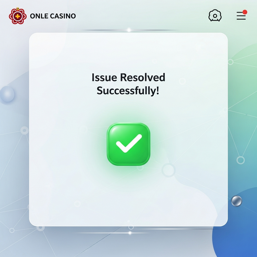 Visualizes a successful and transparent issue resolution process within an online casino, highlighting trust and player satisfaction, as discussed in the 'Issue Resolution Process Evaluation' section.