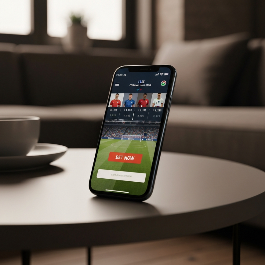 Highlights the convenience and real-time access of mobile betting for FIFA World Cup 2026, including live streaming integration and instant betting opportunities from anywhere.