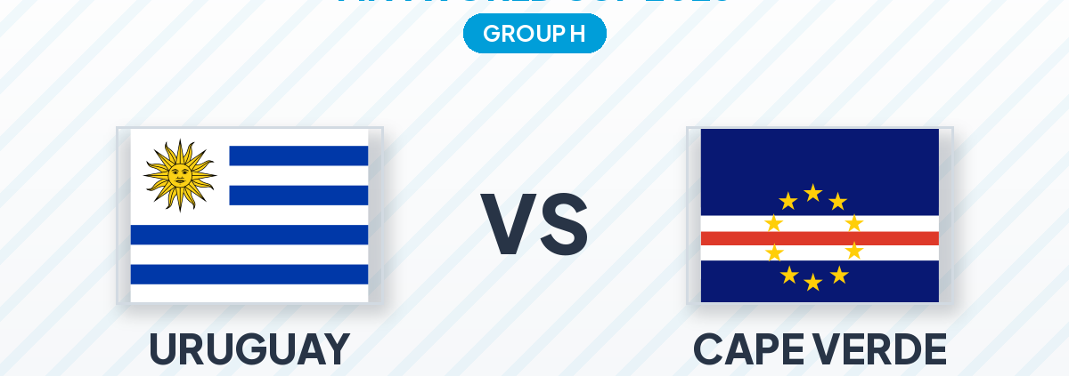 Uruguay vs Cape Verde World Cup 2026: Group H Preview, Odds and Football Bingo Guide
